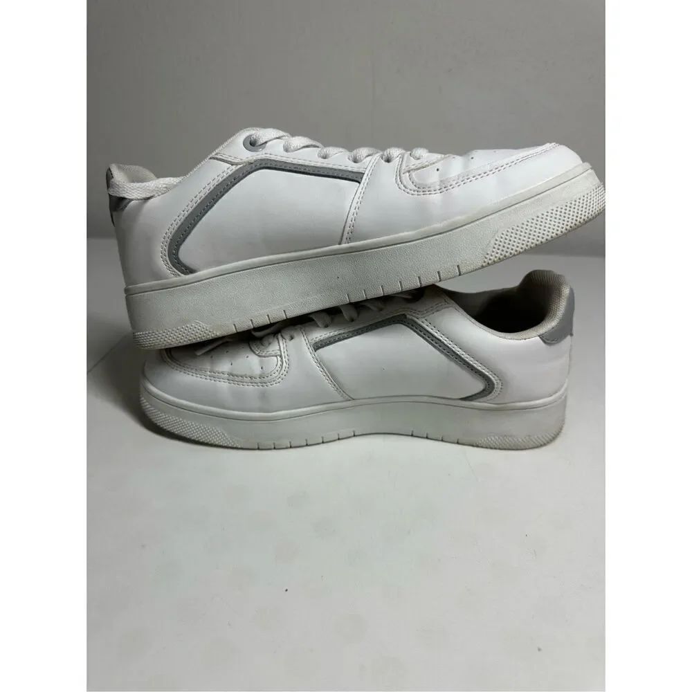 Nautica Nigela Low Top Casual Sneakers Shoes White Womens Size 8,5 Faux Leather - Picture 6 of 10